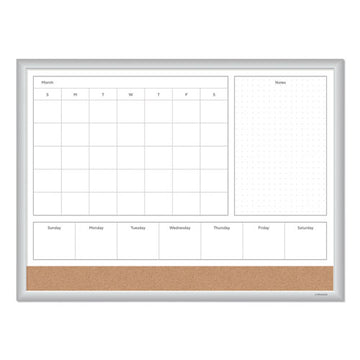 U Brands 4n1 Magnetic Dry Erase Combo Board, 24 X 18, White-natural freeshipping - TVN Wholesale